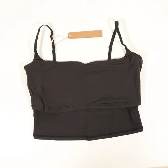 NWT SKIMS Fits Everybody Cropped Cami in Onyx - Picture 10 of 16